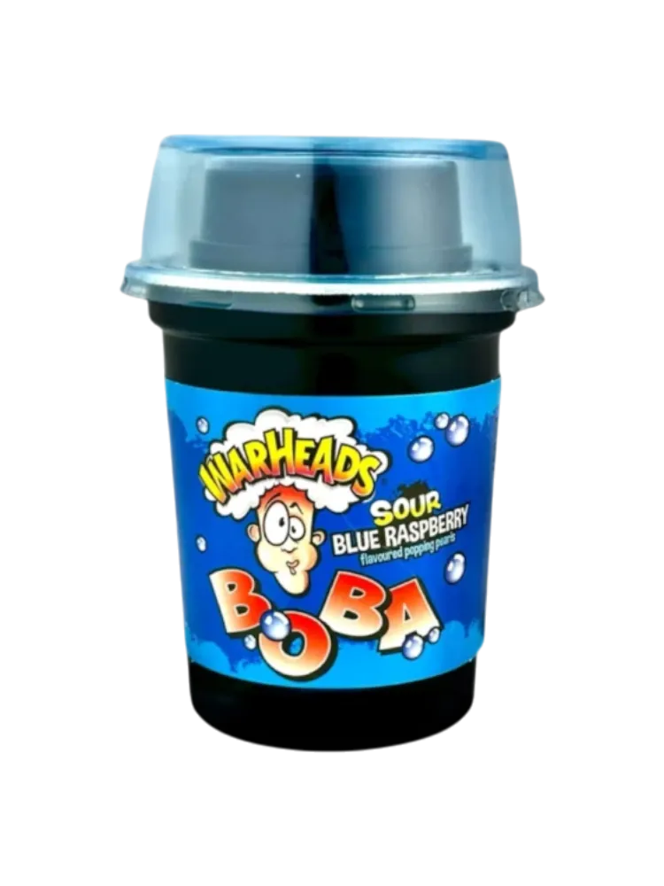 Warheads Boba Напиток с лопающ шарик со вкусом Кисло гол мал